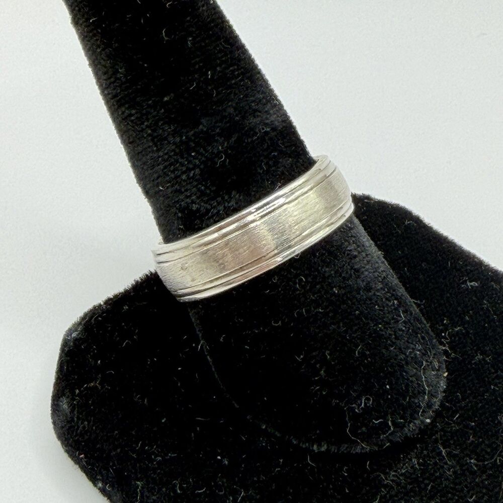 Sterling Silver 925 Band Ring Size 6 Classic Minimalist